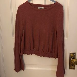 Madewell pink blouse